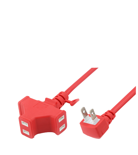 日規(guī)彩色延長(zhǎng)插座一轉(zhuǎn)三